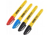 Stanley STHT81391-0 Marker fine tip 4szt (2x czary, 1x niebieski, 1x czerwony)