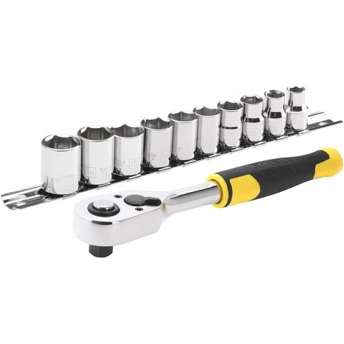 Stanley STMT82670-0 Zestaw grzechotka 3/8" i akcesoria, 11 sztuk, 72 zęby