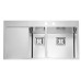 ALVEUS Stylux 60 F zlewozmywak, satin, 860 x 510 mm, prawy 1084296