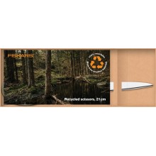 Fiskars Nożyczki Recycled, 21 cm, opakowanie upominkowe 1059075