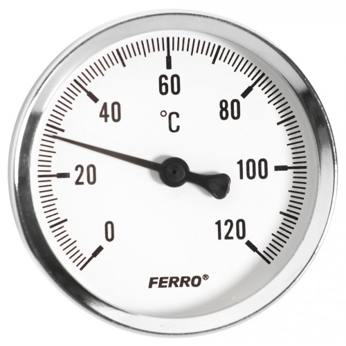 FERRO Termometr 1/2", 0 - 120 ° C T80120A