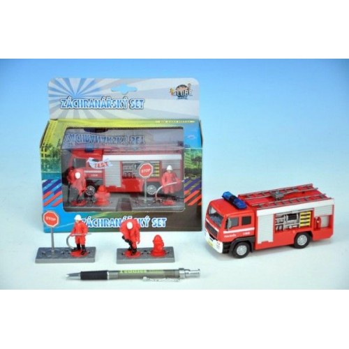 Kids Globe Auto straż pożarna 13cm na baterie 00065689 Kids Globe Auto straż pożarna 13cm na baterie 00065689
