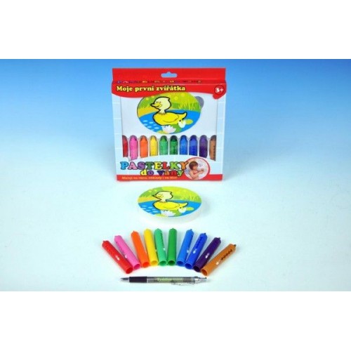 Kredki do wanny z gąbką 10 szt 11400001