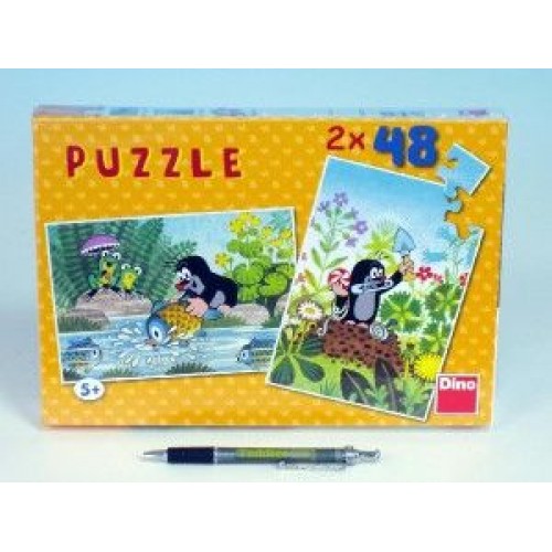 Puzzle Krecik 26,4x18,1cm 2x48 elementów 21381254