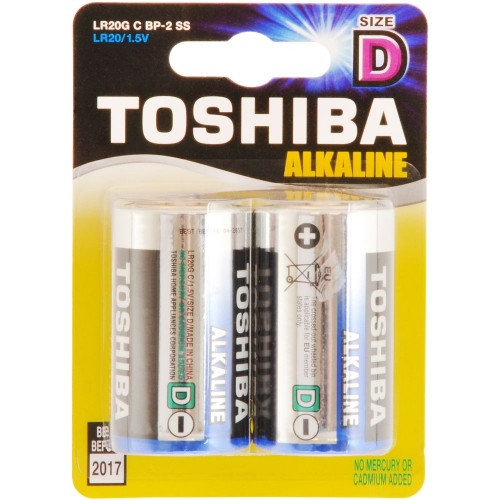 TOSHIBA Baterie alkaliczne LR20 2BP D 35040110 TOSHIBA Baterie alkaliczne LR20 2BP D 35040110