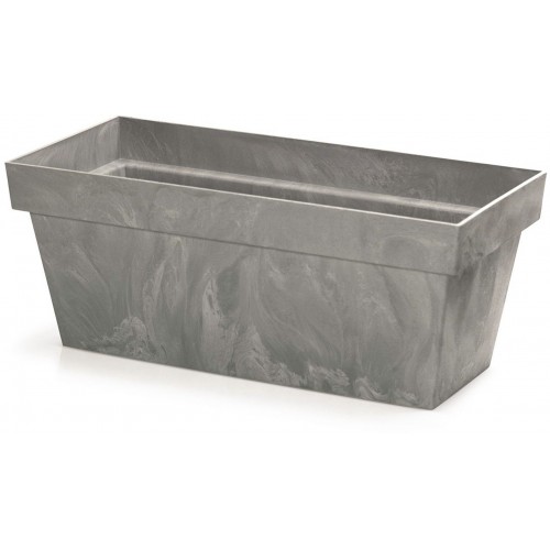 Prosperplast CUBE CASE BETON EFFECT Doniczka 39,2x18,2x16cm, szare DCUC400E