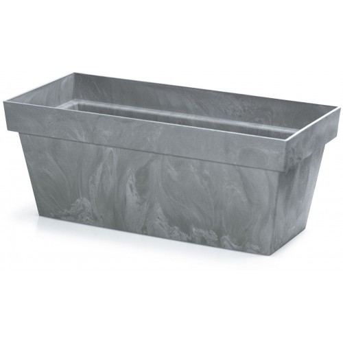Prosperplast CUBE CASE BETON EFFECT Doniczka 39,2x18,2x16cm, marengo DCUC400E