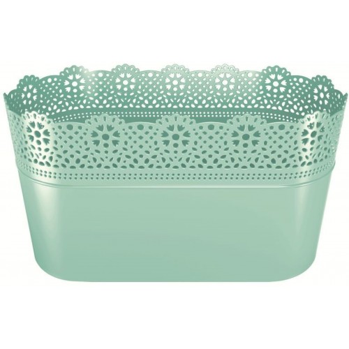 Prosperplast LACE pudełko z koronką 28,5 x 13,5 cm, pistacja DLAC285 Prosperplast LACE pudełko z koronką 28,5 x 13,5 cm, pistacja DLAC285