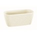 PROSPERPLAST SPLOFY CASE Doniczka 29,7x14,5x13,3 cm, kremowy DSPC300