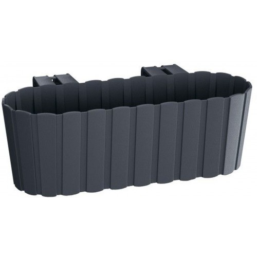 PROSPERPLAST BOARDEE HOOK Doniczka wisząca 38,3x21,2x13 cm, antracyt DDECZ400