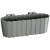 PROSPERPLAST BOARDEE HOOK Doniczka wisząca 38,3x21,2x13 cm, szara DDECZ400