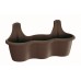 Prosperplast RESPANA HOOK Doniczka 51,9x20x24 cm, brązowa DREZ520