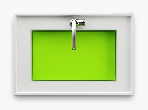 RAVAK BathGallery Deska do umywalki, zielona X000000658 RAVAK BathGallery Deska do umywalki, zielona X000000658