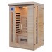 DeLuxe Infrasauna 2 osobowa 2220 CB / CR promienniki węglowe i ceramiczne DL2220CB/CR
