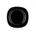 VETRO-PLUS Talerz deserowy Squere 18,5cm czarny 3310468