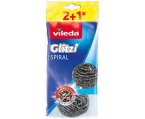 VILEDA Glitzi Spiral INOX Zmywak stalowy 2+1 szt. 105176