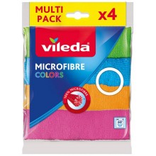 VILEDA Ściereczka mikrofibra Colors 4 szt 151502
