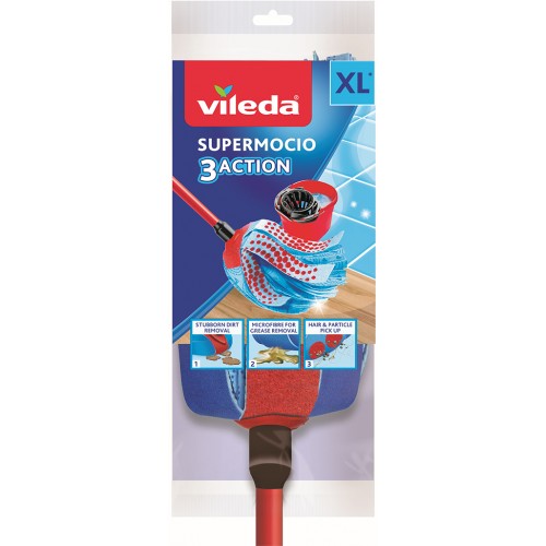 VILEDA Mop paskowy 3 Action Velour XXL 140008