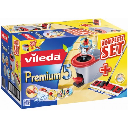 VILEDA 5 Premium Zestaw mop + wiadro 146584