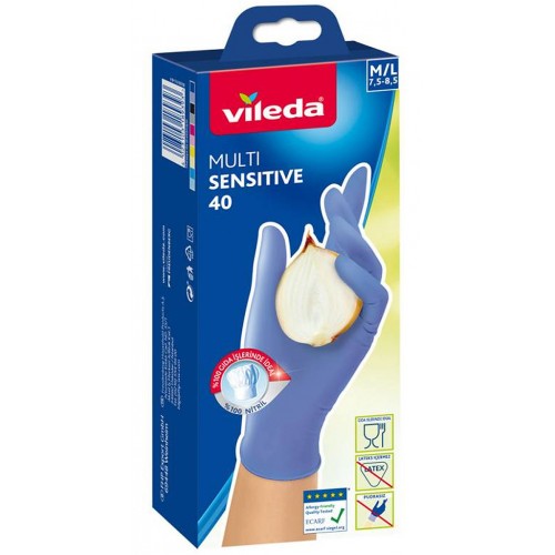 VILEDA Rękawice Multisensitive 40 szt. "M/L" 143686