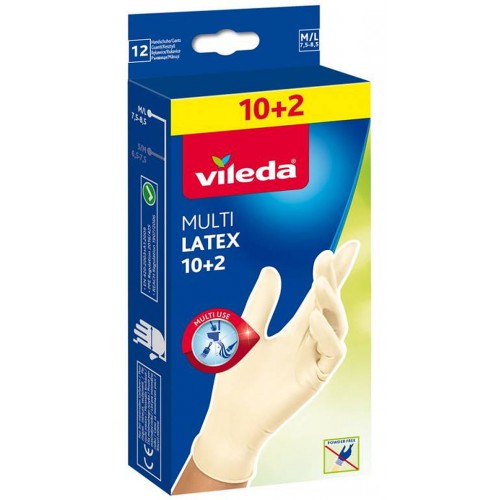 VILEDA Rękawice jednorazowe Multi Latex 10+2 szt. "M/L" 145965