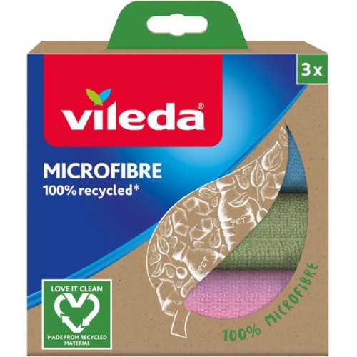 VILEDA Ściereczka z mikrofibry 100% Recycled 3 szt 168311