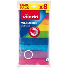 VILEDA Ściereczka mikrofibra Colors 8szt 151501