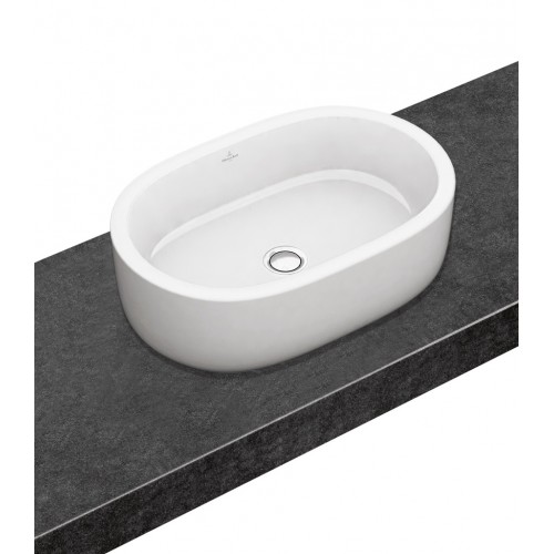 Villeroy & Boch Architectura Umywalka stojąca na blacie owalna 600x400mm, Alpin 41266001