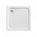 RAVAK PERSEUS PRO 80 CHROME Brodzik biały, konglomerat marmurowy, 80x80 cm XA044401010