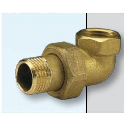 Ypsilon Plus złączka śrubunkowa do grzejnika, kątowa, stożkowa, DN32, 5/4" 81784