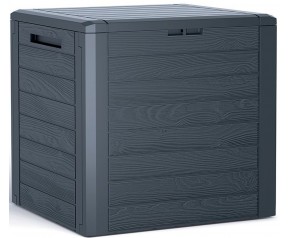 Prosperplast WOODEBOX Skrzynia ogrodowa 58,5cm, 140l, antracyt MBWL140