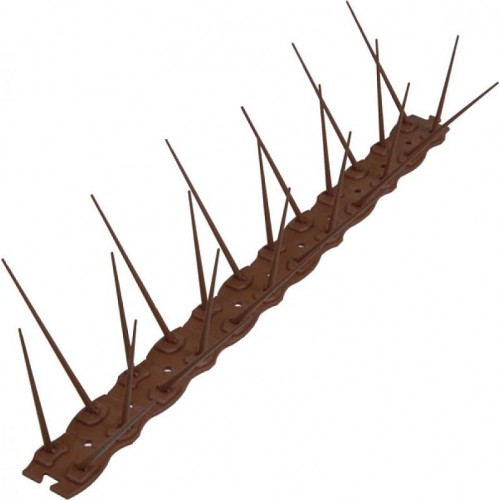 Plastikowe kolce przeciw ptakom, ciemny brąz 40447