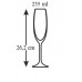 BANQUET Gourmet Crystal Zestaw 6 szt. kieliszków do szampana 235 ml 02B2G003235
