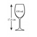 BANQUET Bistro Crystal goblet 6 – częściowy zestaw kieliszków do wina 450 ml 02B4G002450