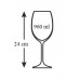 BANQUET Twiggy Crystal Burgundy 6-częściowy zestaw kieliszków do wina 960 ml 02B4G004960