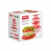 BANQUET Bergamo Zestaw misek z plastikowymi pokrywkami 5 szt. czerwone 04BTP05