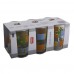 BANQUET Yellow Flower Zestaw szklanek 6 szt. 230ml 04F0100604 