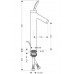 Hansgrohe Axor Starck Classic Jednouchwytowa bateria umywalkowa, chrom 10020000