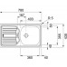 Franke ETN 614 NOVA 6/4 "78x43, zlew ze stali nierdzewnej (z korkiem) 101,0363,37