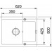 Franke Maris MRG 611-62, 620x500 mm, zlewozmywak, Cappuccino 114.0330.936