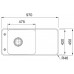 Franke Style SYG 611, 970x450 mm zlewozmywak, onyx 114.0528.789