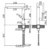 Franke Hexis bateria kuchenna chrom 115.0150.257