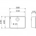 Franke Kubus KBX 110-55, 580×430 mm, zlewozmyvak, Stal szlachetna 122.0454.362