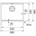 OUTLET Franke Kanon KNG 110-52, 560x460 mm, zlewozmyvak Fragranit+ Onyx 125.0512.504