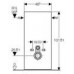 GEBERIT Monolith Moduł sanitarny do wc wiszącego szkło czarne/aluminium 131.021.SJ.1