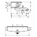 Hansgrohe Ecostat Select, natynkowwa bateria termostatyczna wannowa, biachrom, 13141400