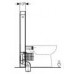 GEBERIT Monolith Moduł sanitarny do WC wiszącego, białe szkło/ aluminium 131.002.SI.1