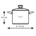 BANQUET 18 cm garnek emaliowany ZIELENINA 13SM1CLL18