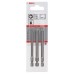 BOSCH Zestaw bitów Extra Hard do wkrętarek, 3 szt. PZ1; PZ2; PZ3; 89 mm 2607001761