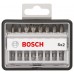 BOSCH 8-elem. zestaw bitów do wkrętarek Robust Line Sx PZ, wersja Extra Hard 2607002557